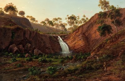 Waterfall on the Clyde River, Tasmania by Eugene von Guérard